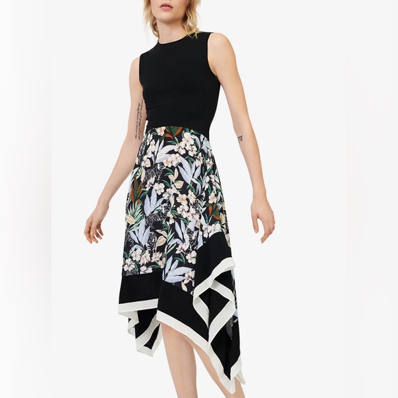 Rosange Mixed Media Midi Dress - Picture 2 of 5